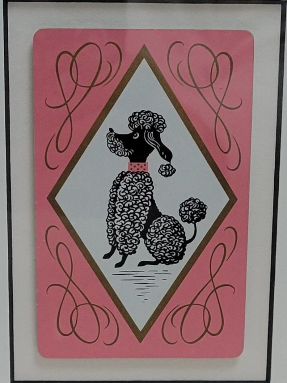 Set of two Dog Playing Card Pictures